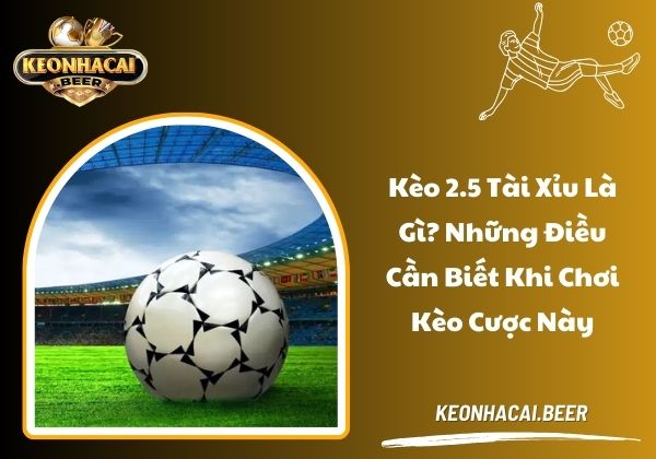 Kèo 2.5 tài xỉu là gì? Những điều cần biết khi chơi kèo cược này